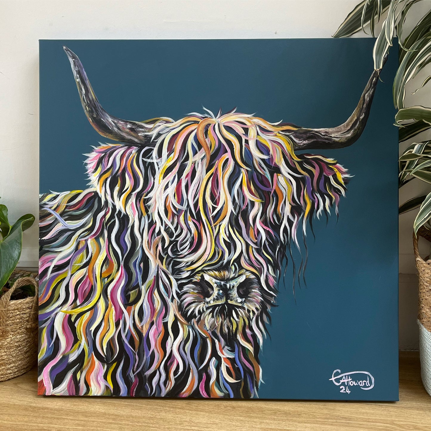Humphrey the Highland cow original painting