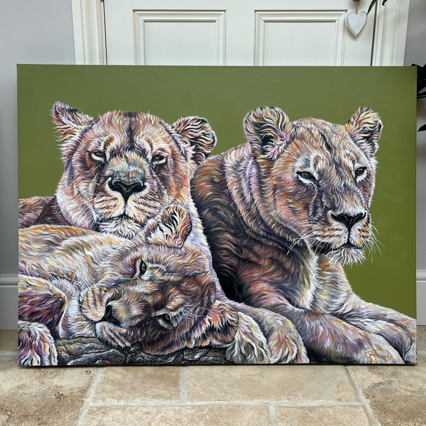 Kundisa, Savannah and Shingilani - Original painting