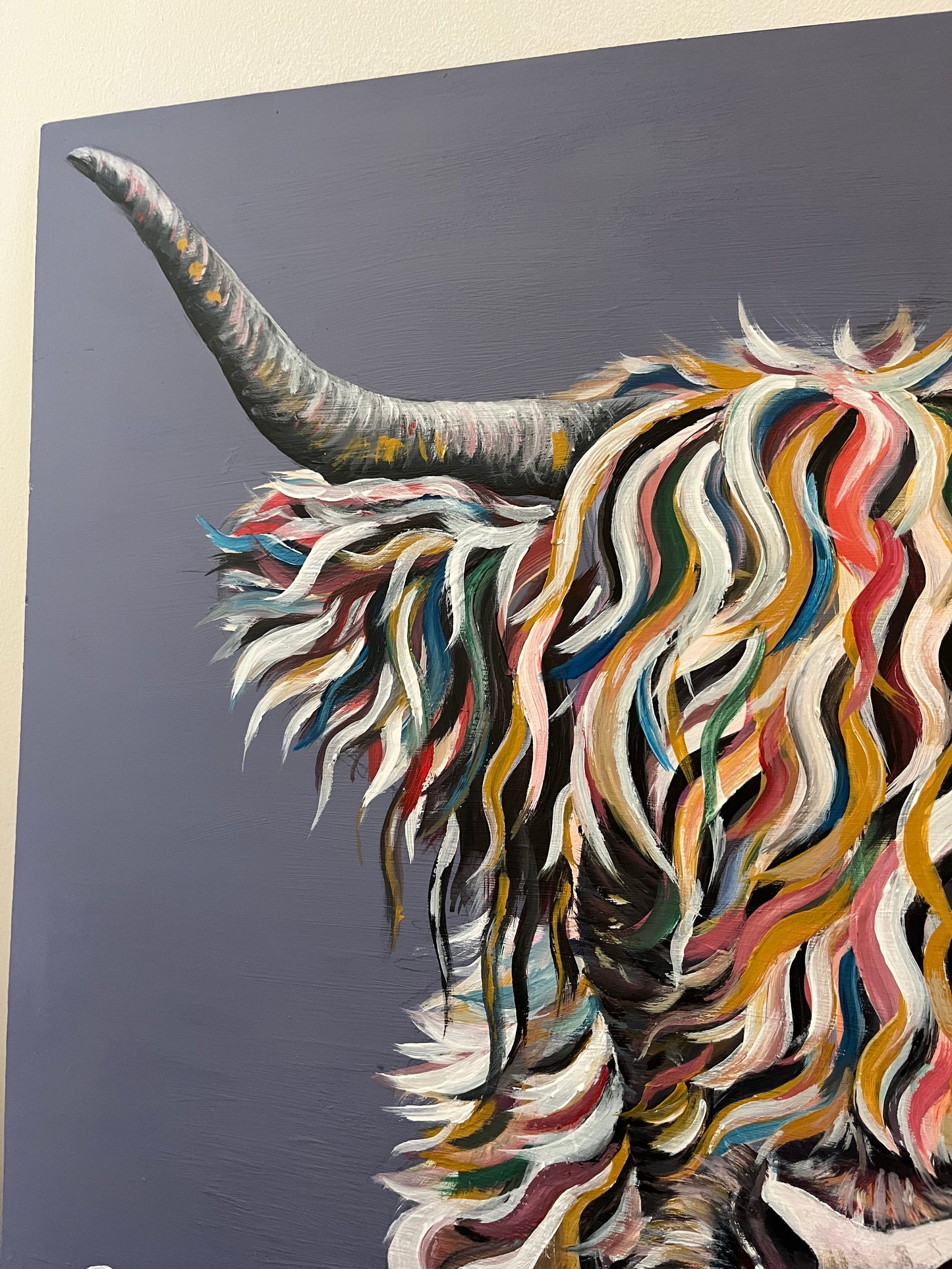 “Dougal the Highland Coo” original painting