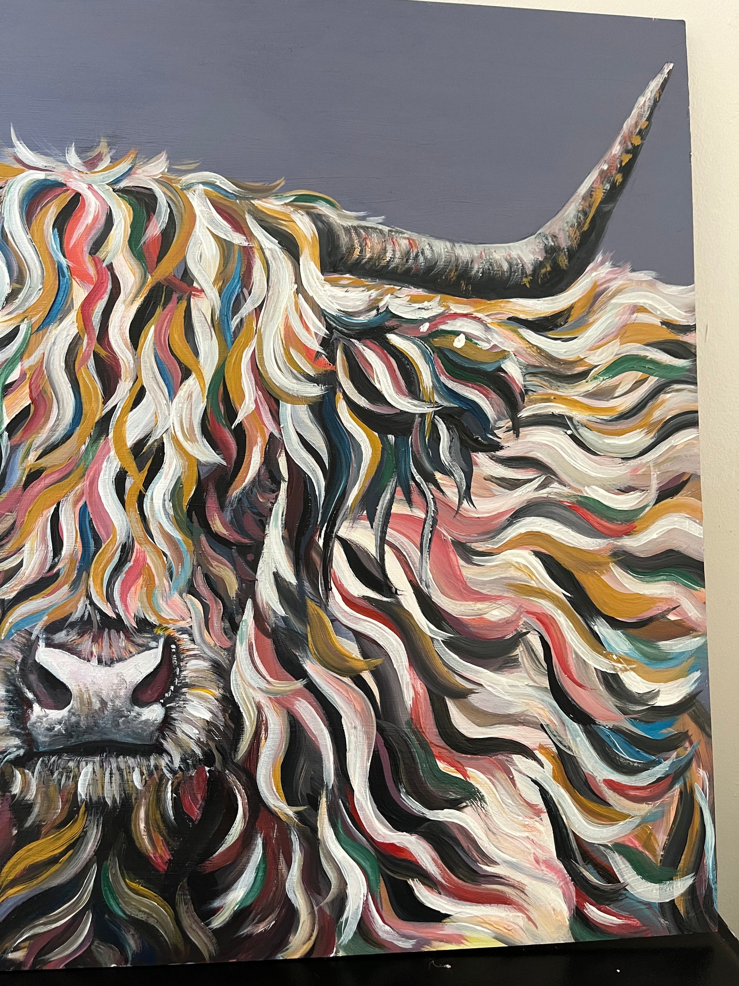 “Dougal the Highland Coo” original painting