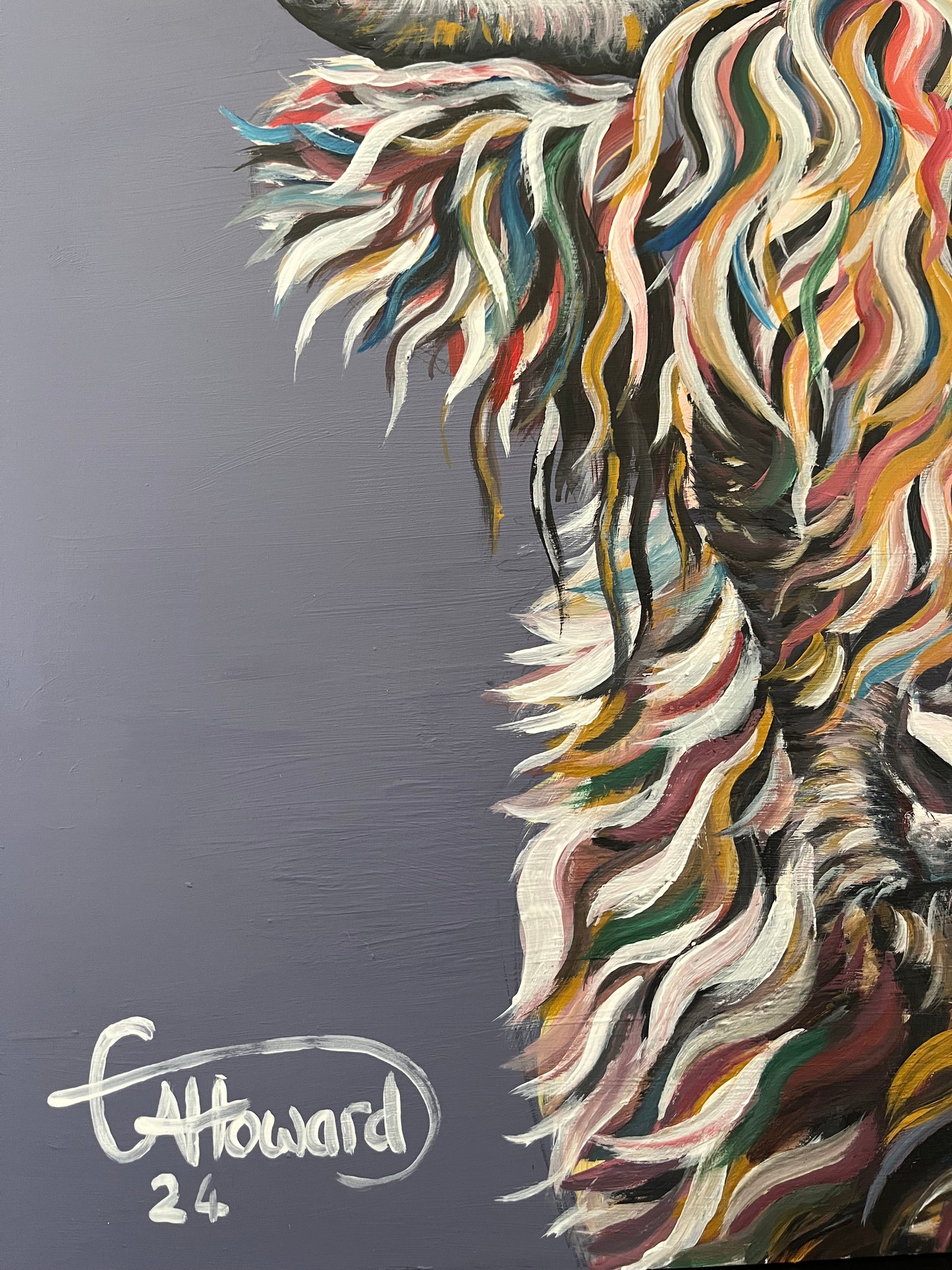 “Dougal the Highland Coo” original painting