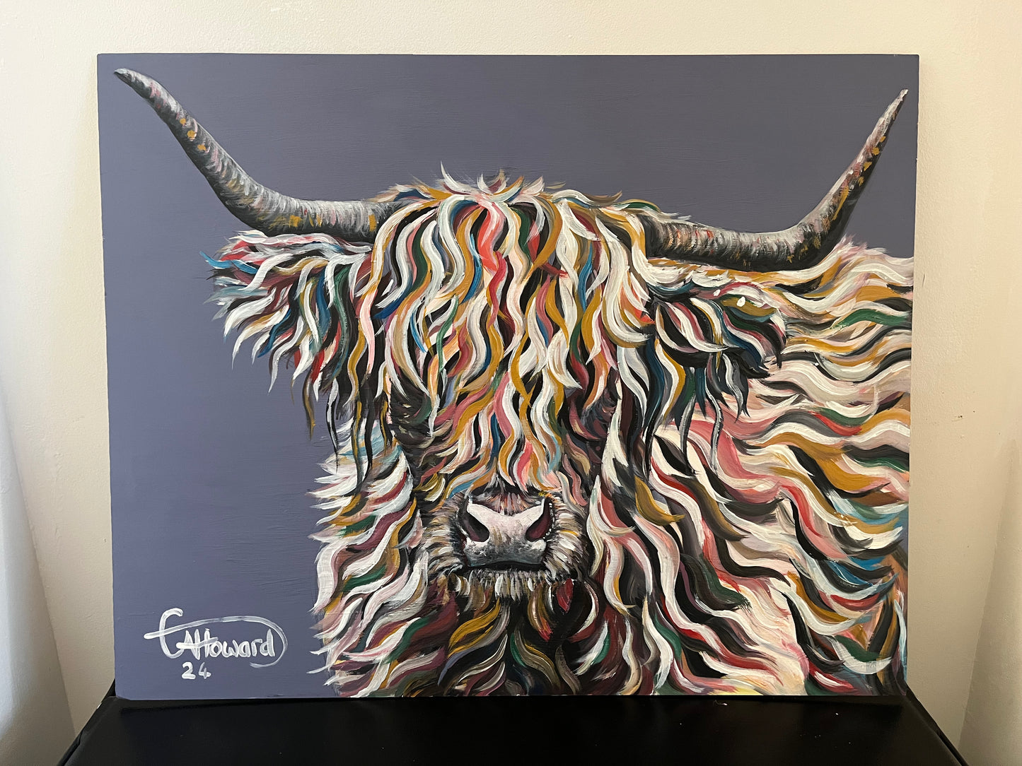 “Dougal the Highland Coo” original painting