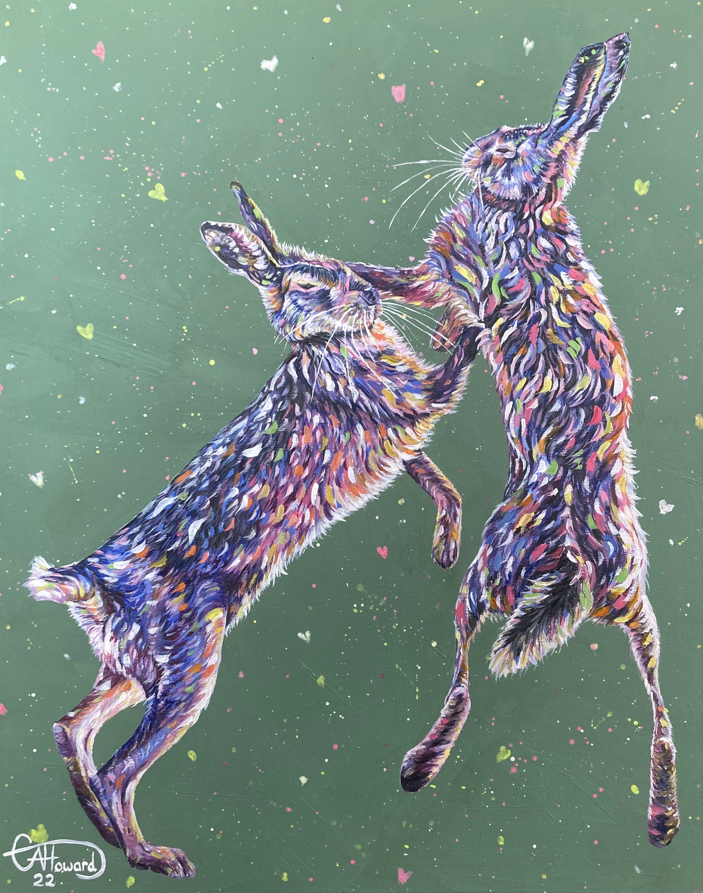 March Madness - Hand embellished, limited edition canvas print