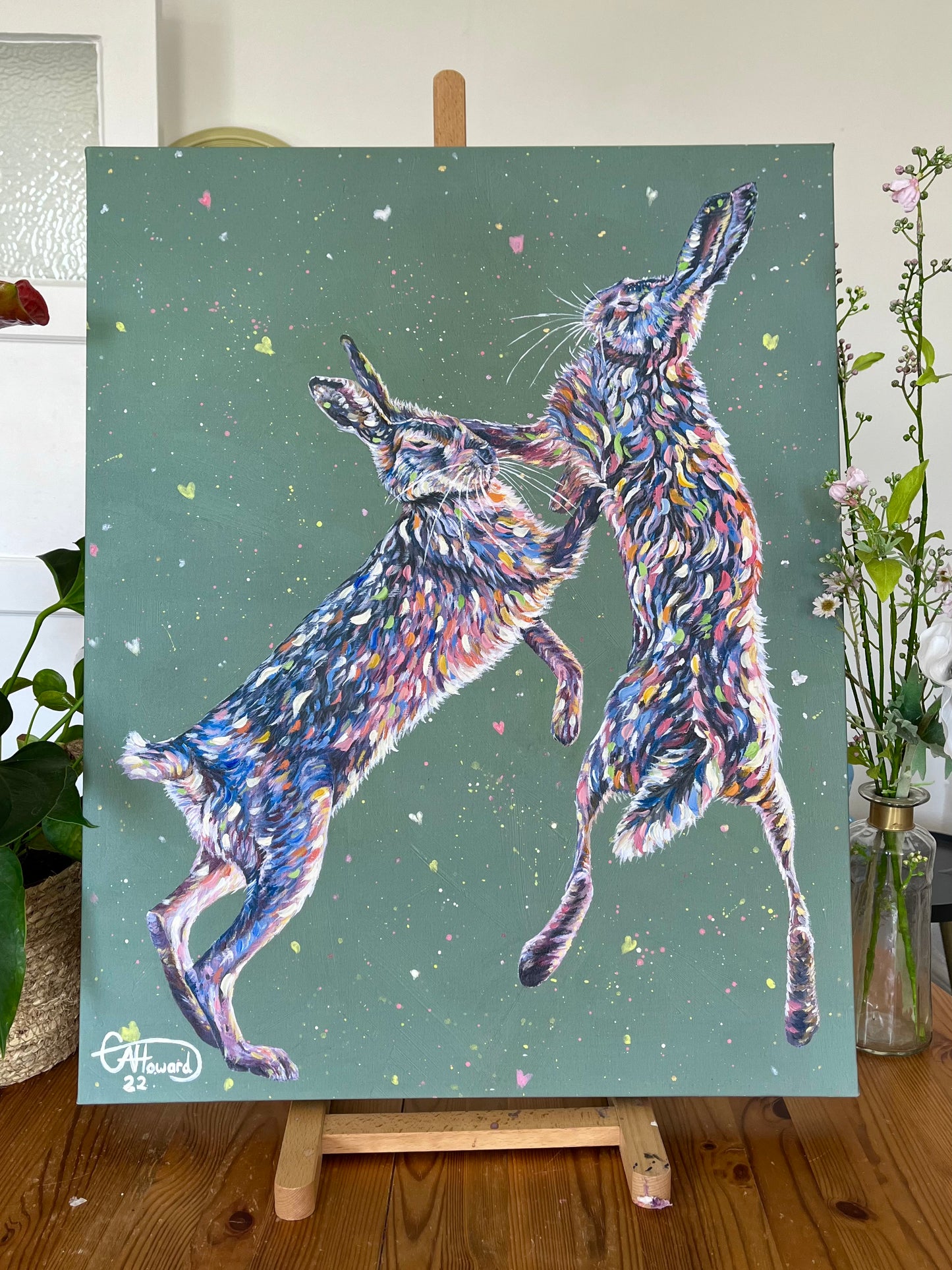 March Madness - Hand embellished, limited edition canvas print