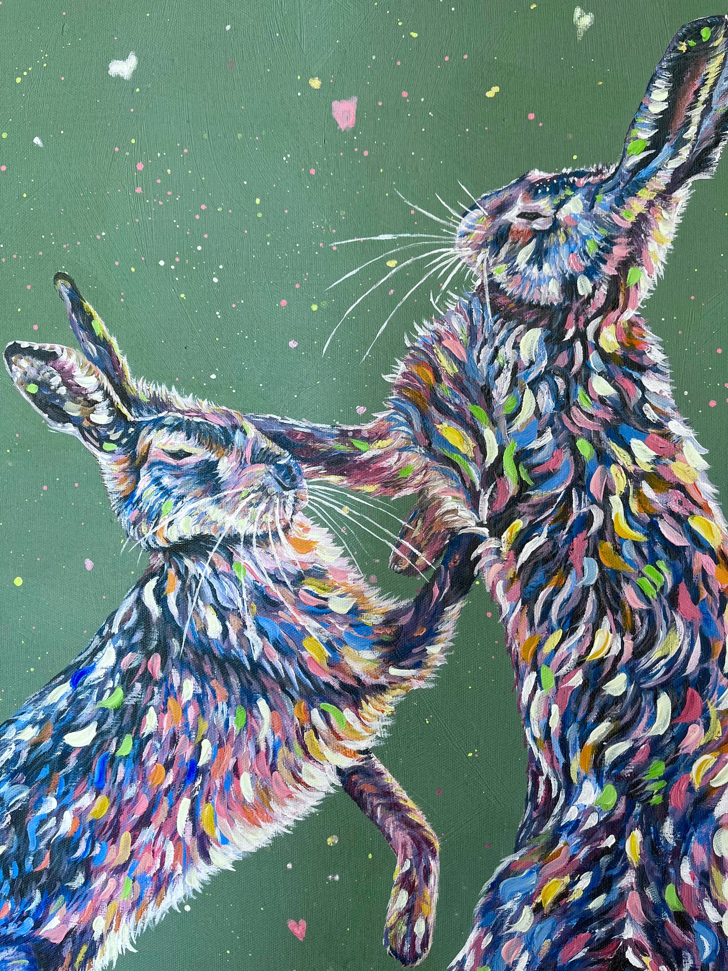 March Madness - Hand embellished, limited edition canvas print