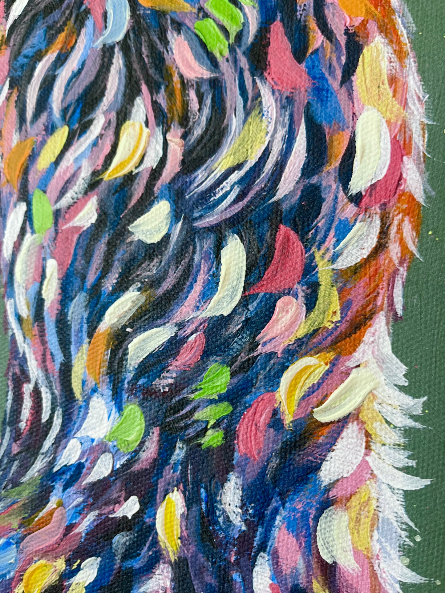 March Madness - Hand embellished, limited edition canvas print