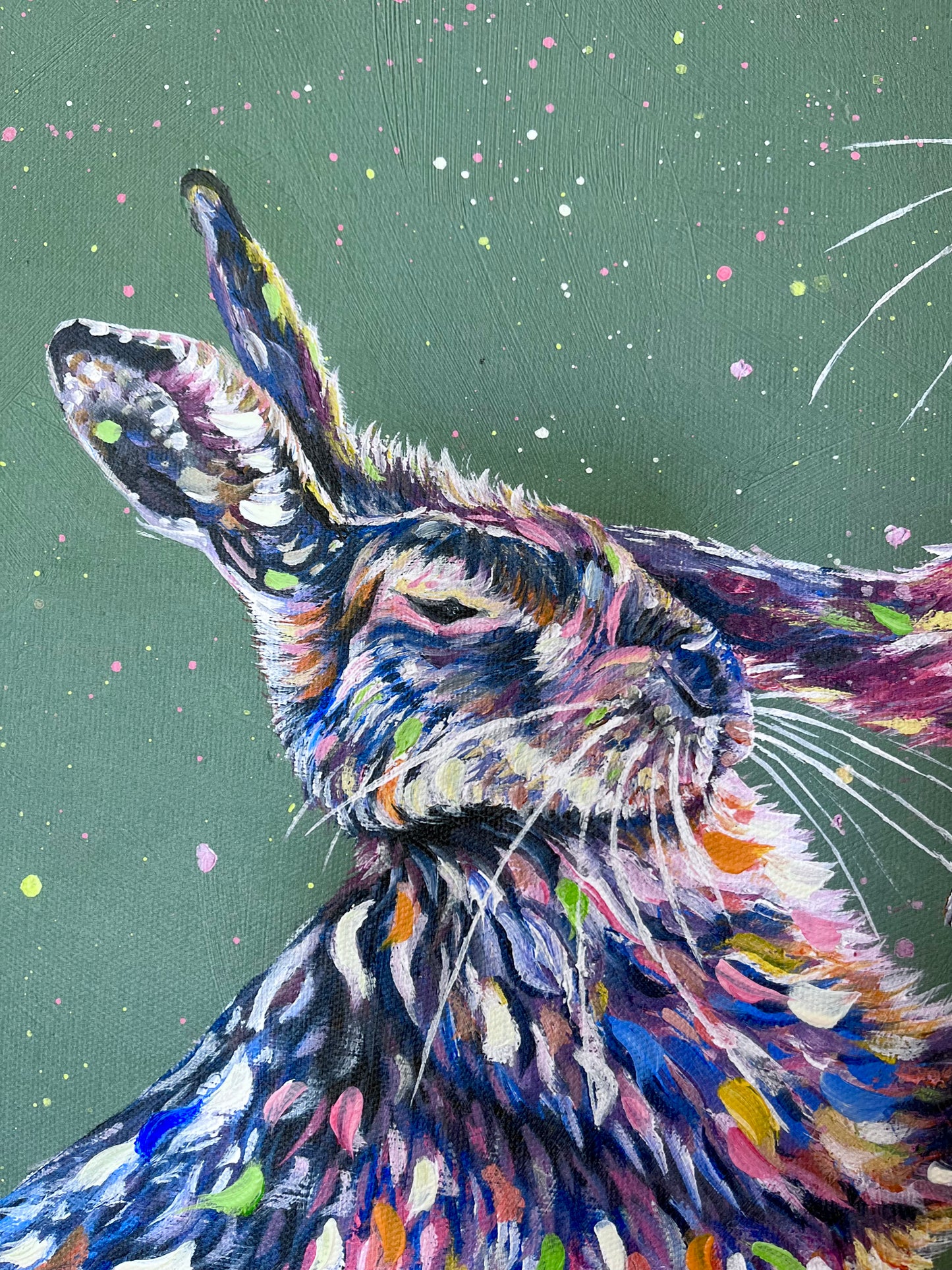 March Madness - Hand embellished, limited edition canvas print