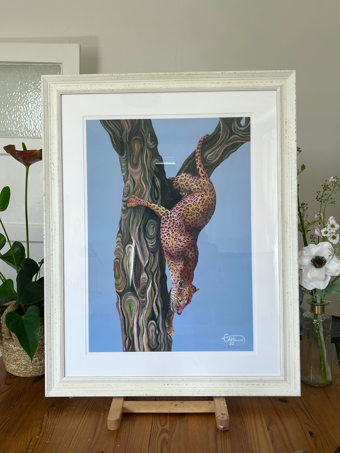 'Kojo the Leopard' Limited edition FRAMED giclée print