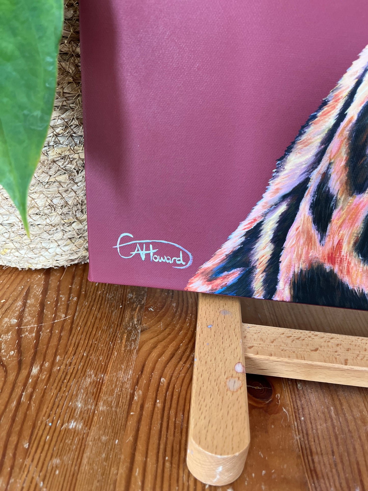 Georgina the Giraffe - Hand Embellished, limited edition canvas print
