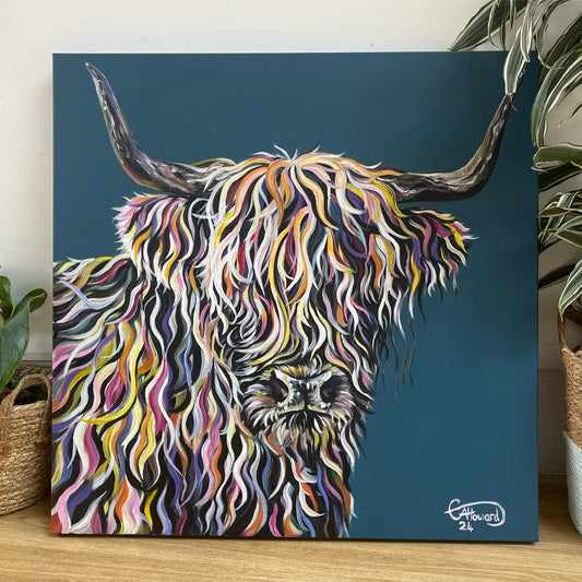 Humphrey the Highland cow original painting