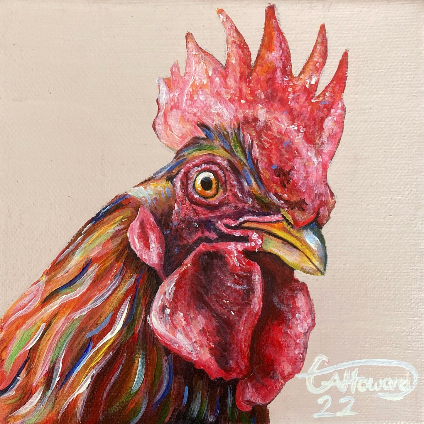 Cockerel greeting card