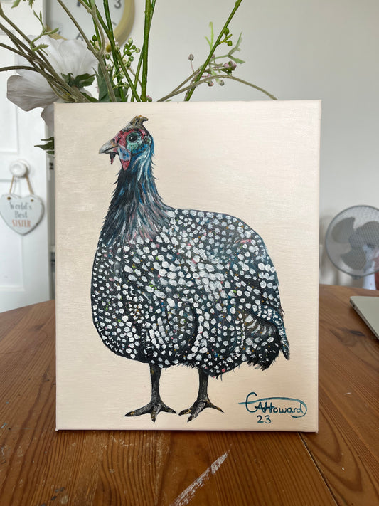 Jerry the Guinea Fowl - original painting A4