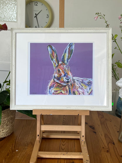 "Emma the Hare" - limited edition FRAMED giclée print