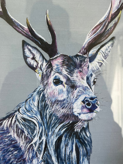 "William the Stag" limited edition FRAMED giclée print