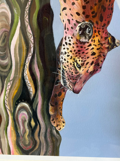 'Kojo the Leopard' Limited edition FRAMED giclée print